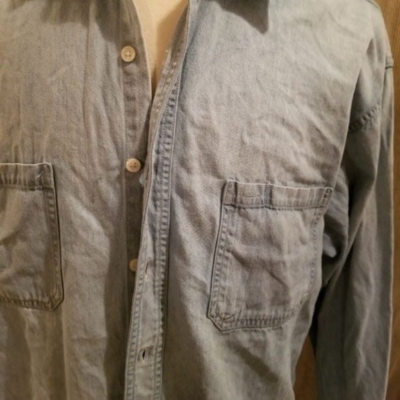 Hemisphere Indigo Denim full fit Shirt LG - Picture 4 of 7